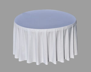 Le Blanc De Gueliz Linge Professionnel Hotellerie Nappe Ronde